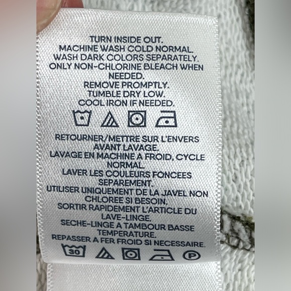 Lands' End Long Sleeve Sweatshirt Tunic Size 18/XL Tall Green Stripe - Picture 4 of 6